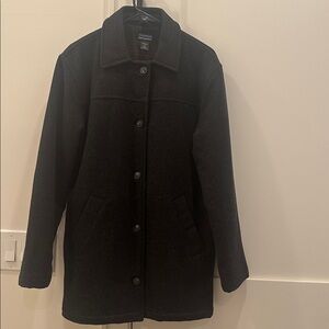 Vintage Patagonia Tiroler Loden Wool Car Coat Womens Size Medium Gray 90’s Y2k